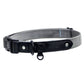 Grey Velvet Dog Collar with Black Leather