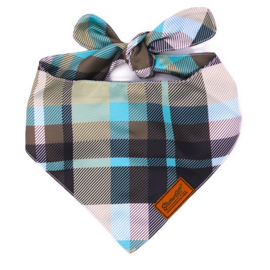 The Brown Plaid Bandana